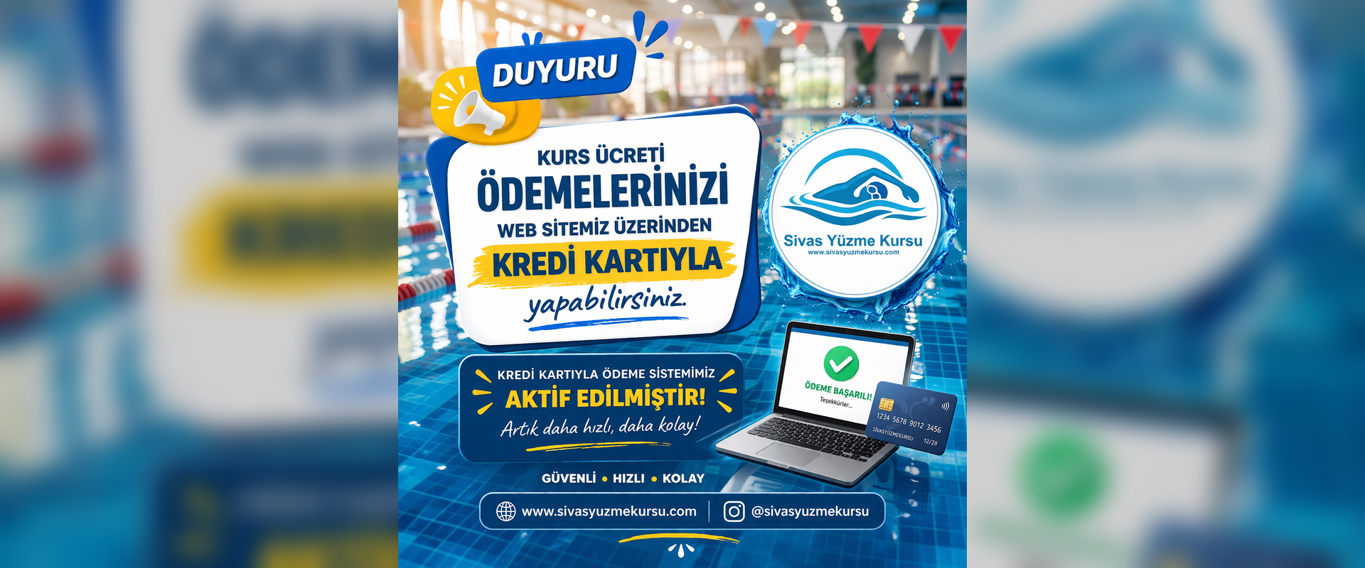 Kredi kartıyla ödeme sistemimiz aktif edilmiştir.